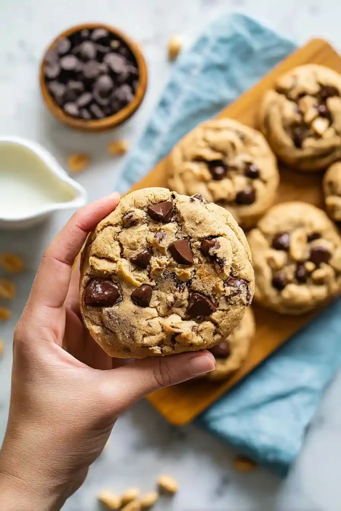 peanut butter chocolate chip cookies