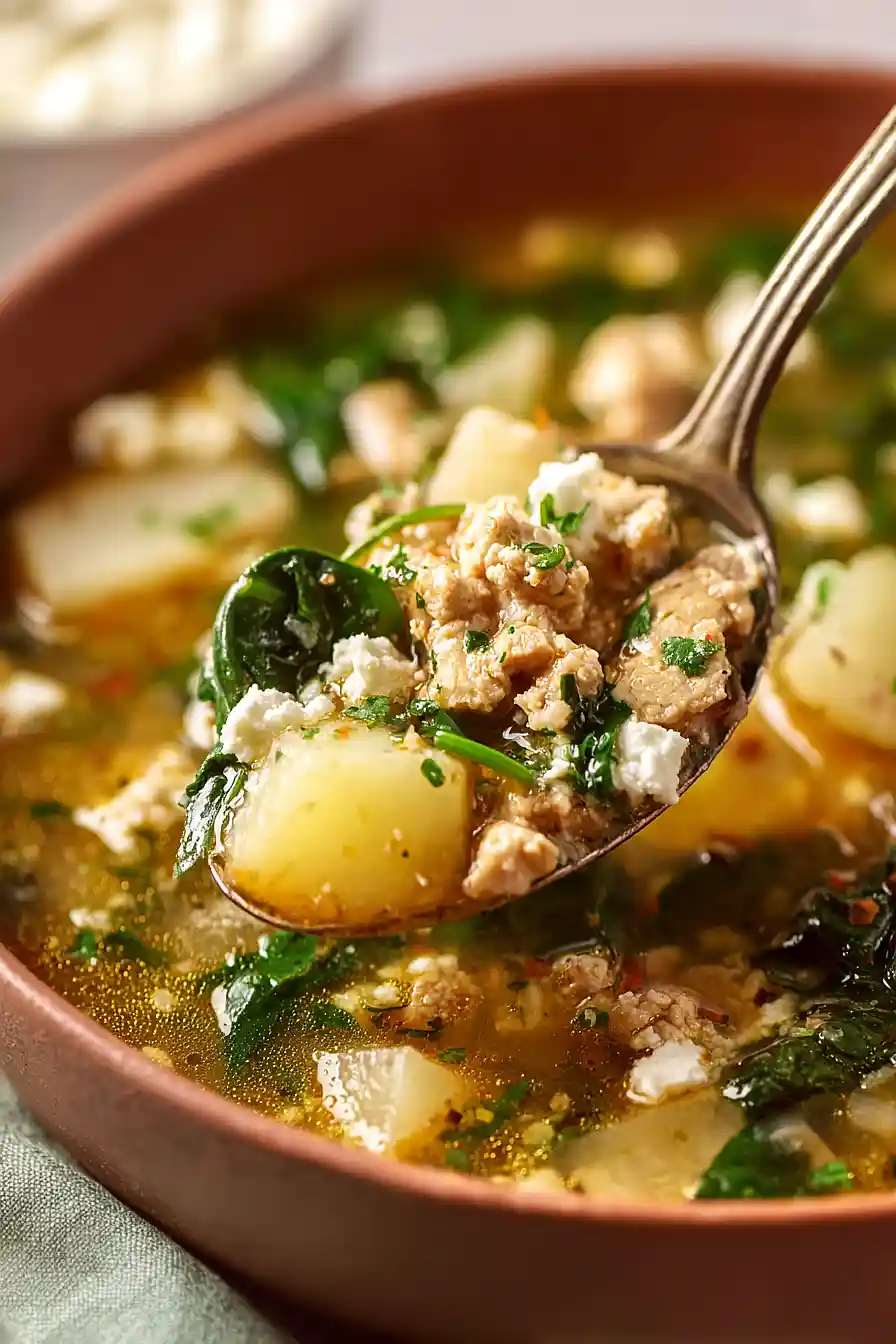 chicken and spinach stew