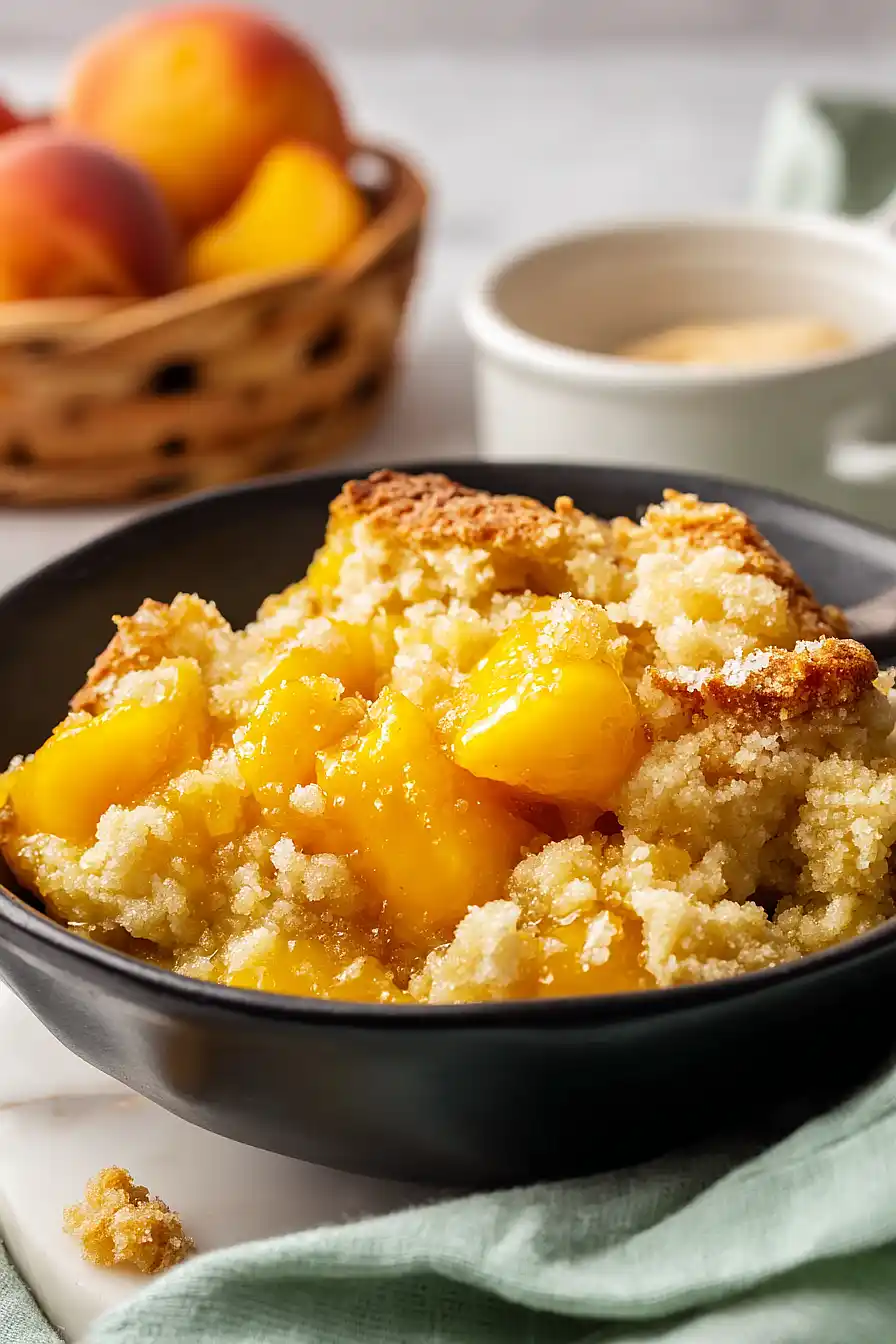keto peach cobbler