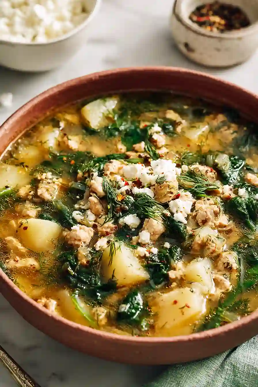 chicken and spinach stew