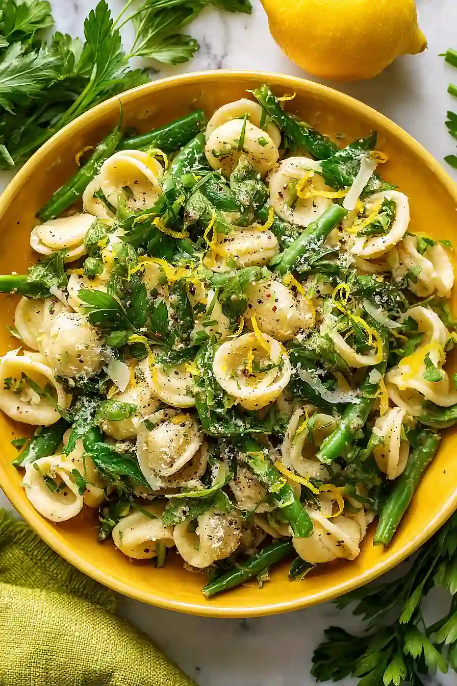 lemon herb pasta salad