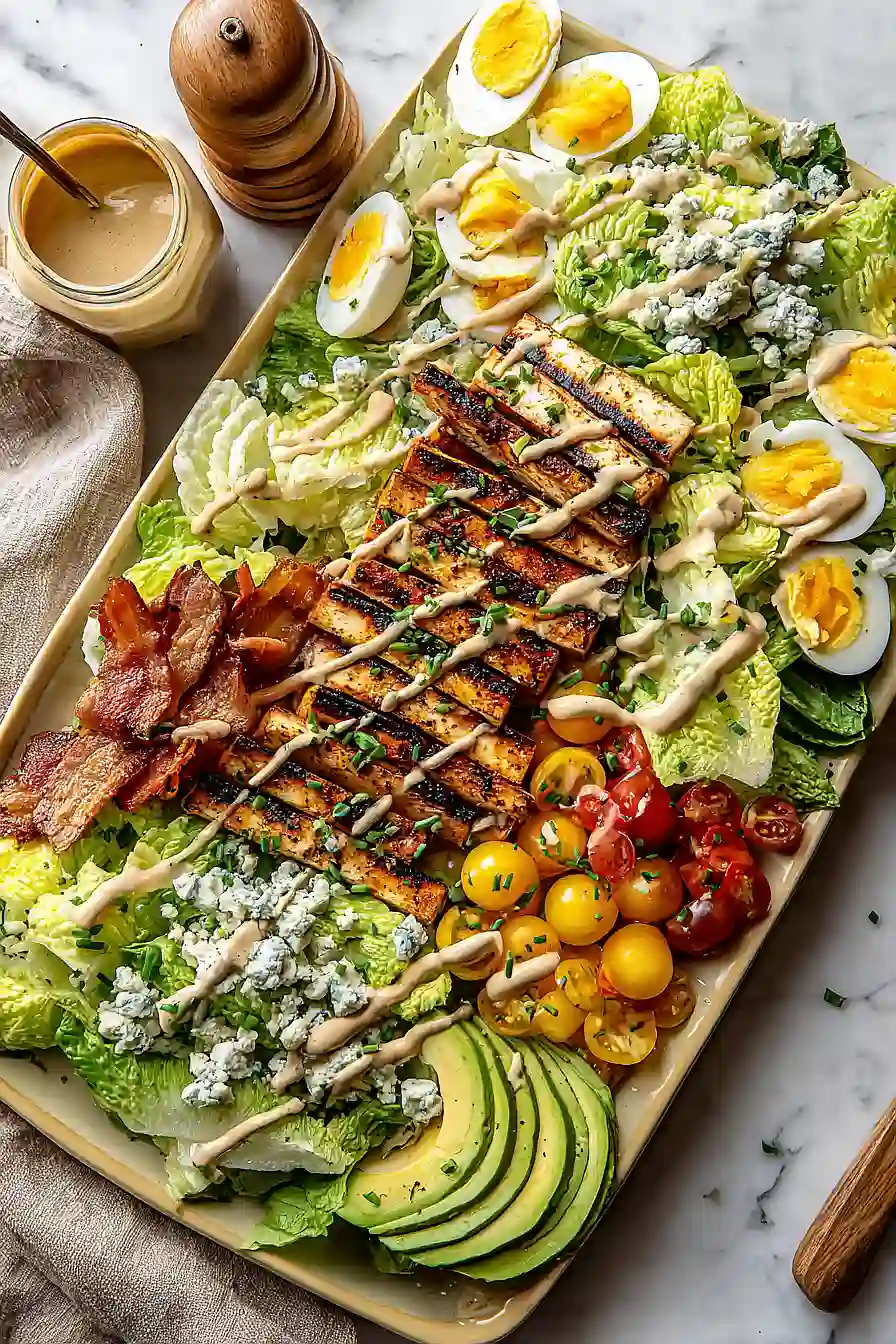 cobb salad with tofu