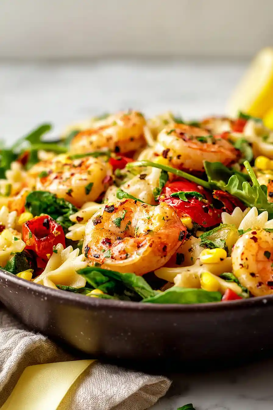 roasted shrimp and veggie salad