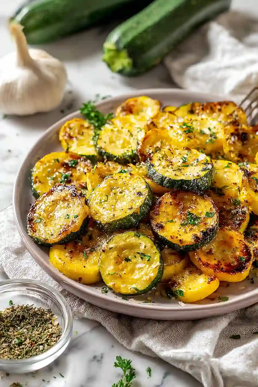 roasted zucchini and yellow squash