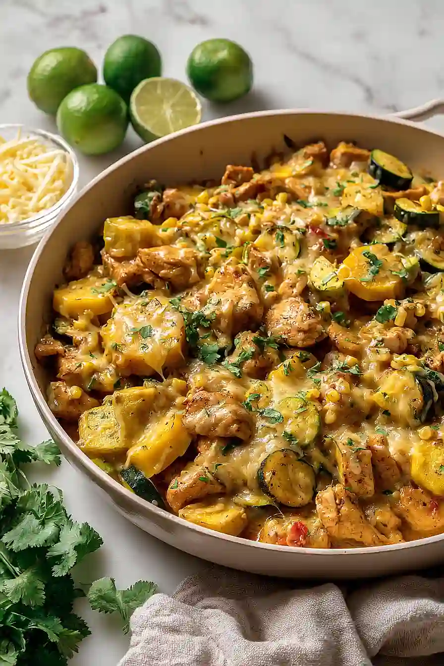 yellow squash with chicken