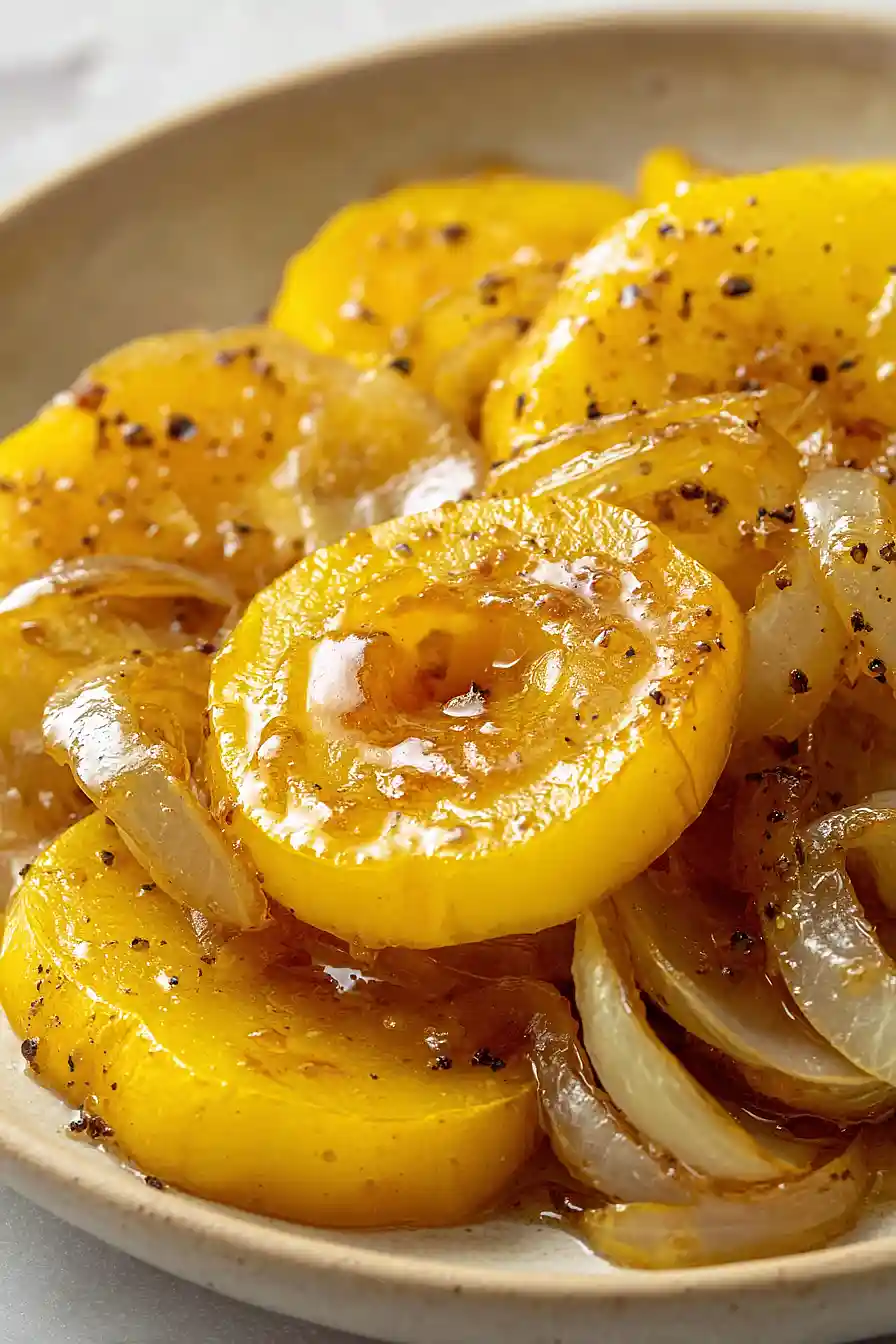 yellow squash with brown sugar
