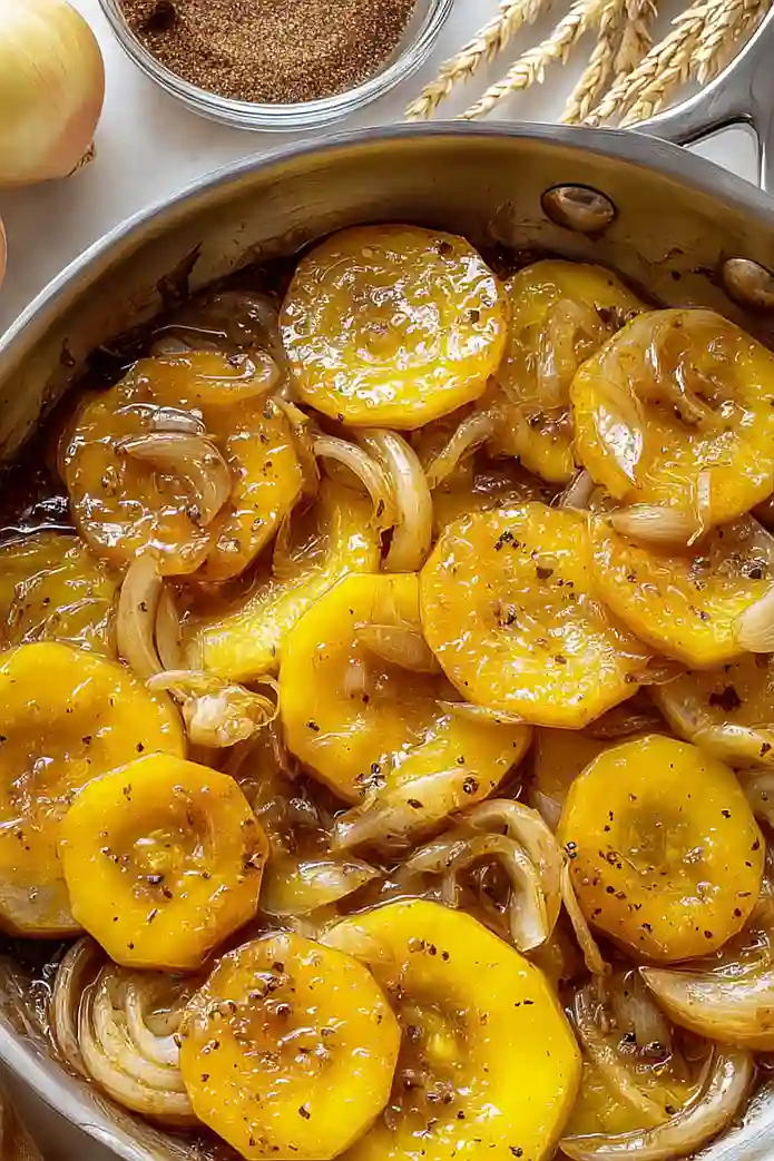 yellow squash with brown sugar