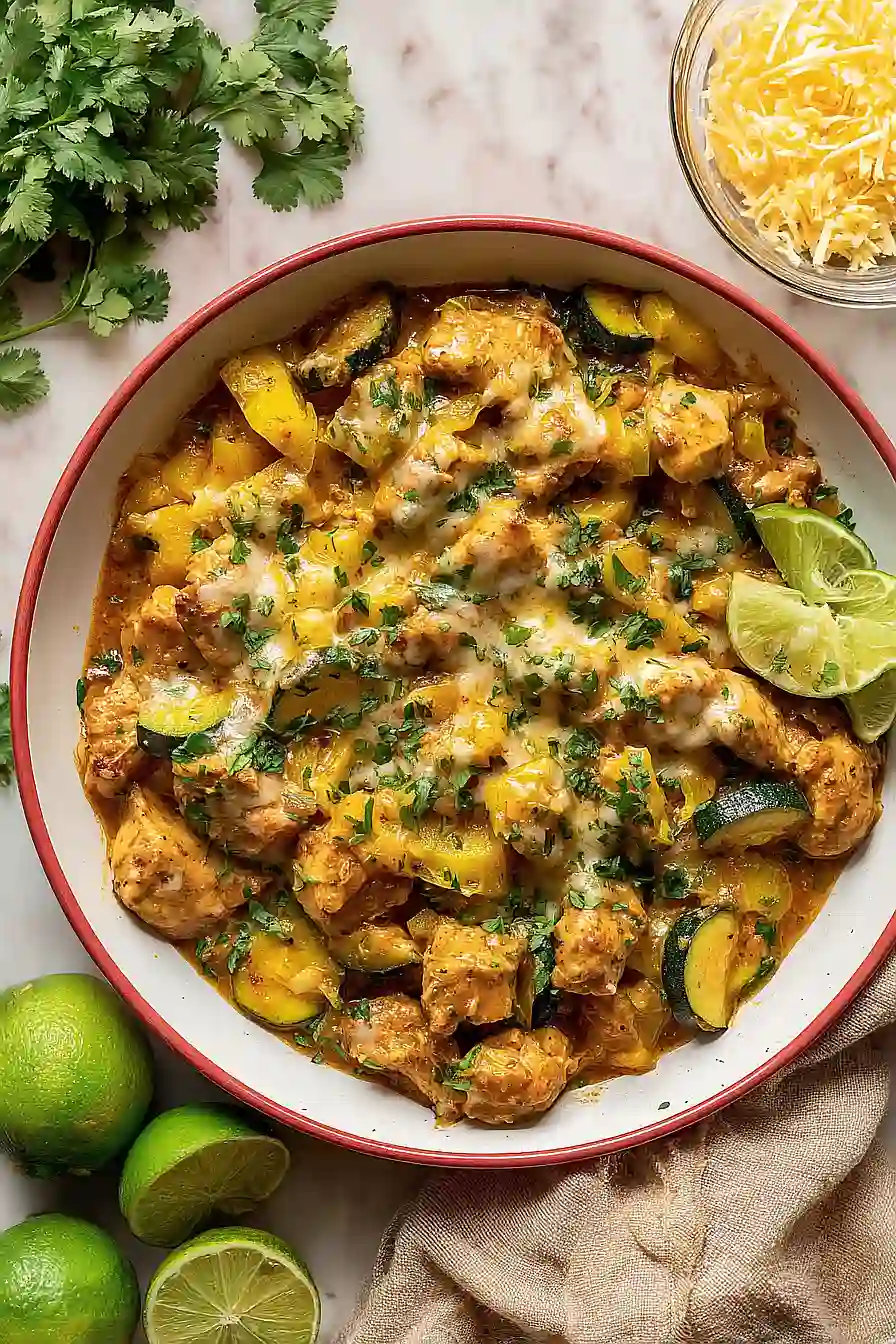 yellow squash with chicken