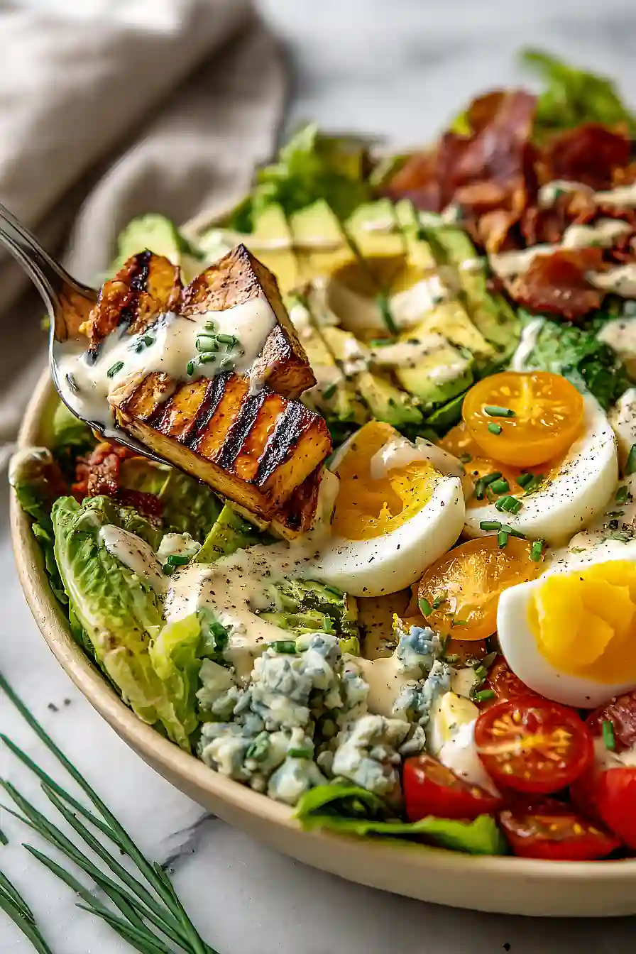 cobb salad with tofu