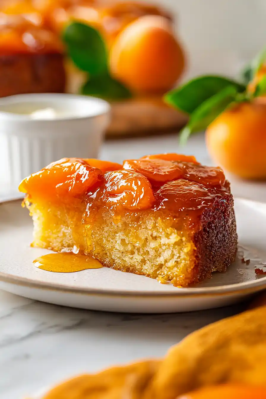 apricot upside down cake