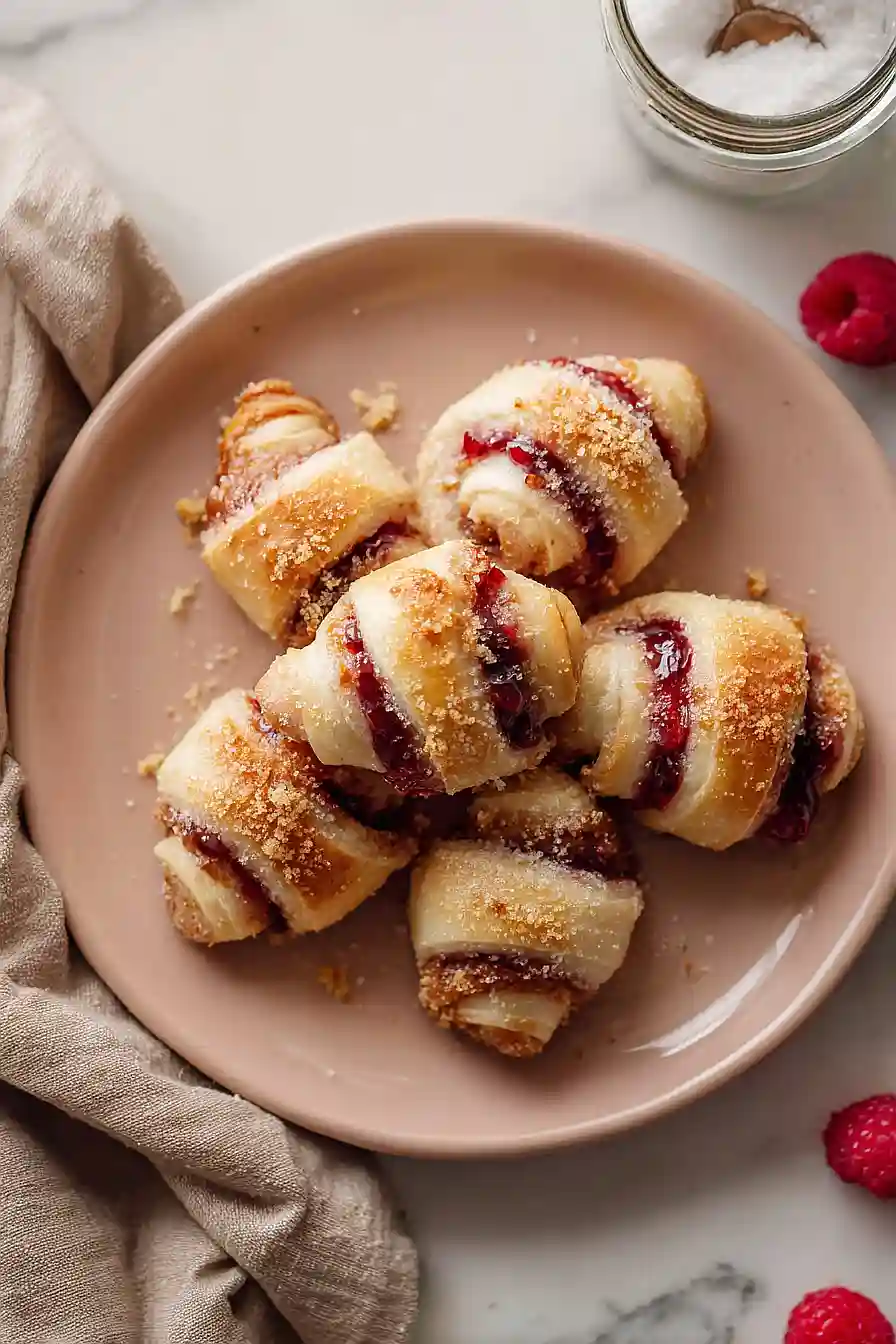 raspberry rugelach