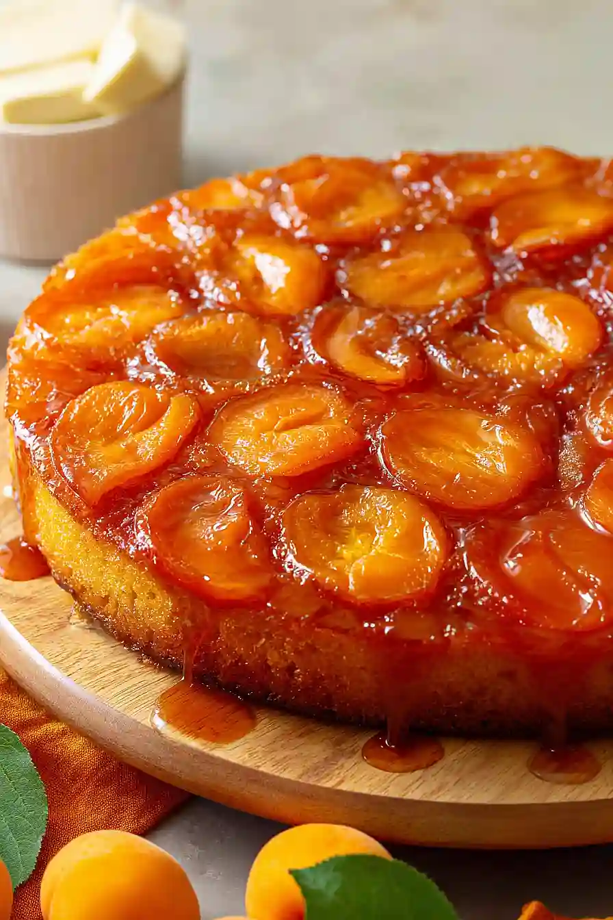 apricot upside down cake