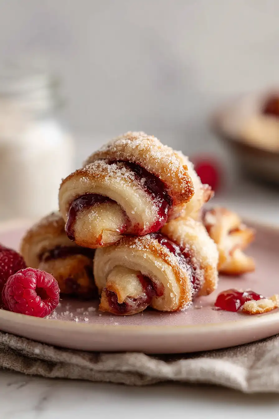 raspberry rugelach